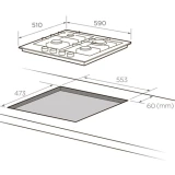 Газовая варочная панель Midea MG687X