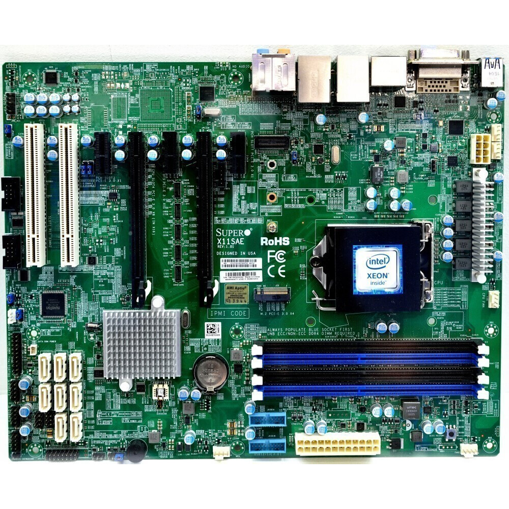 Серверная материнская плата SuperMicro X11SAE-B