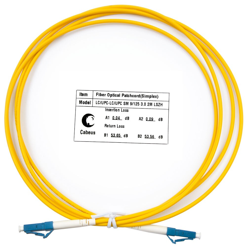 Патч-корд Cabeus FOP(S)-9-LC-LC-2M, 2м