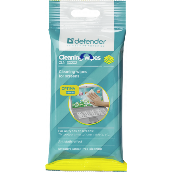 Чистящие салфетки Defender CLN 30202, 20 шт. - CLN30202