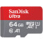 Карта памяти 64Gb MicroSD SanDisk Ultra (SDSQUA4-064G-GN6MN)