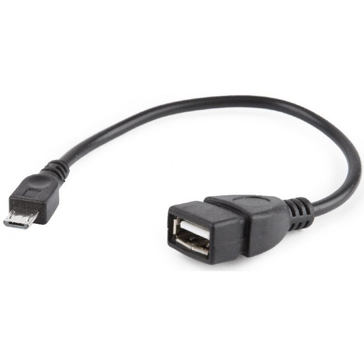 Переходник USB A (F) - microUSB B (M), 0.15м, Gembird A-OTG-AFBM-03