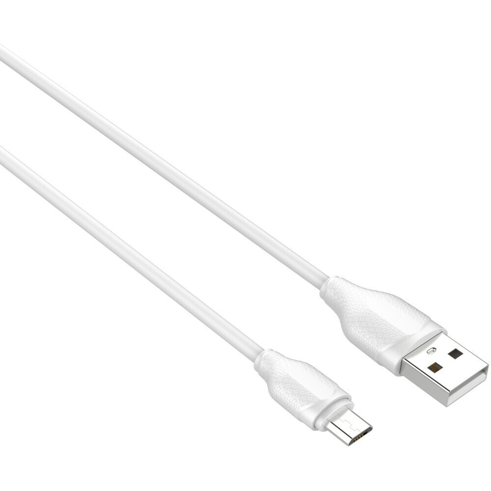 Кабель USB A (M) - microUSB B (M), 1м, LDNIO LS371 White - LD_B4497