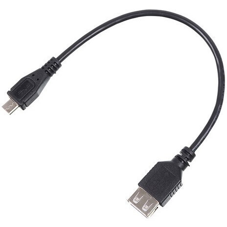 Кабель USB A (F) - microUSB B (M), 0.2м, Buro OTG - 359899