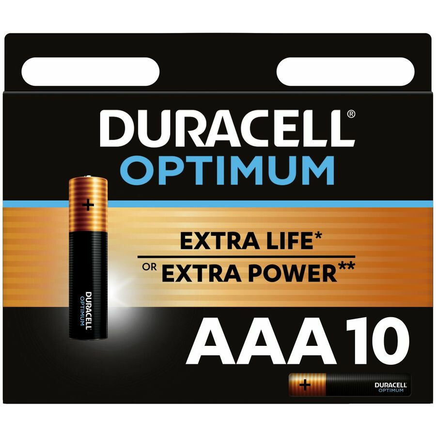 Батарейка Duracell Optimum (AAA, Alkaline, 10 шт) - 5014072