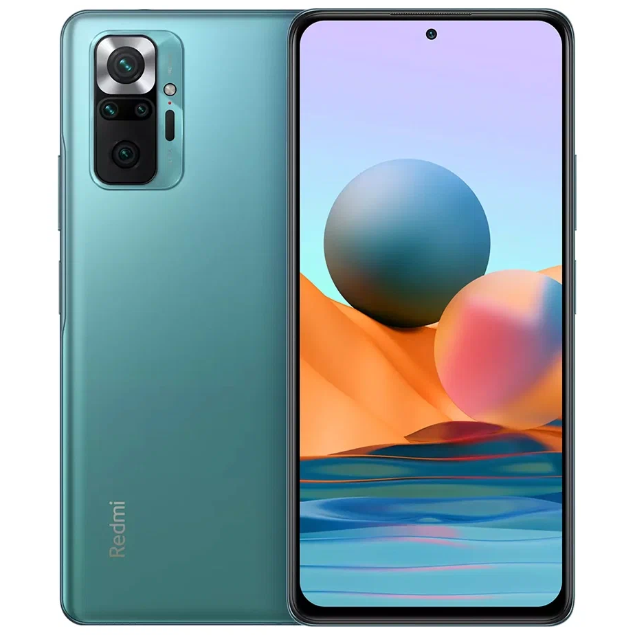 Смартфон Xiaomi Redmi Note 10 Pro 8/128Gb Aurora Green - MZB0BTLRU