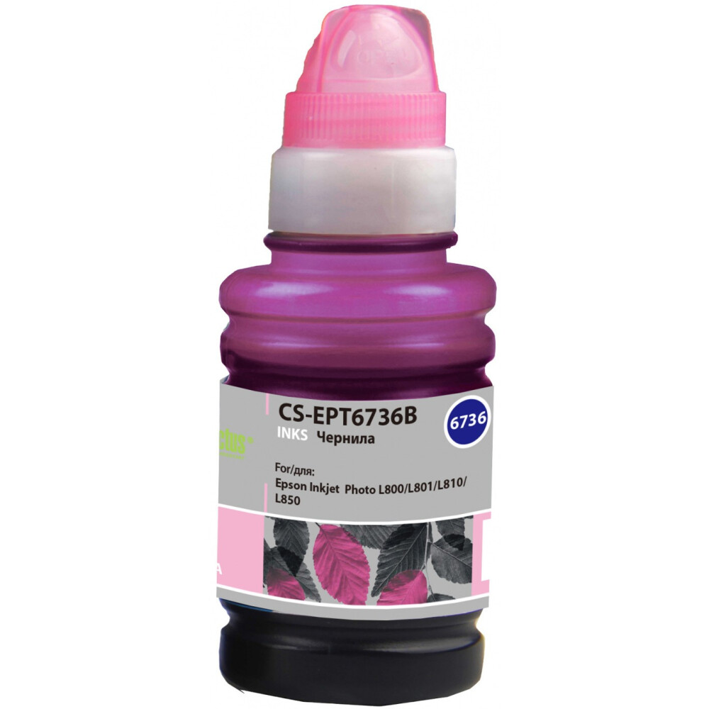 Чернила Cactus CS-EPT6736B Light Magenta