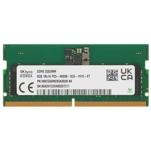 Оперативная память 8Gb DDR5 4800MHz Hynix Original SO-DIMM - HMCG66MEBSA092N