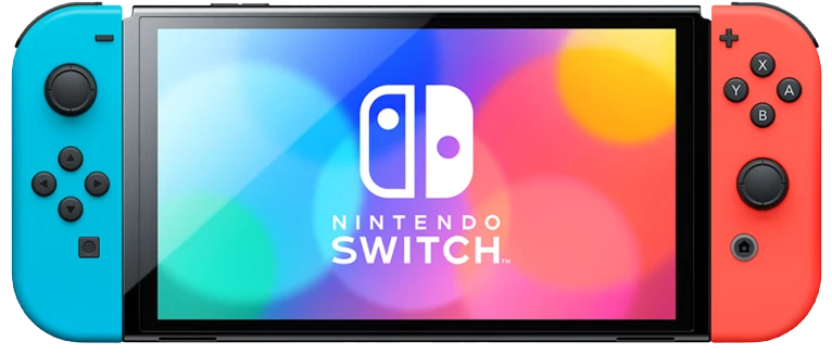 Игровая консоль Nintendo Switch OLED Red/Blue Neon