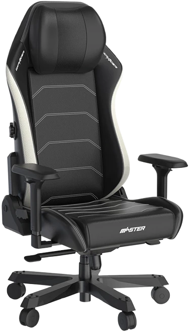 Игровое кресло DXRacer Master Plus/XL Leatherette Black/White