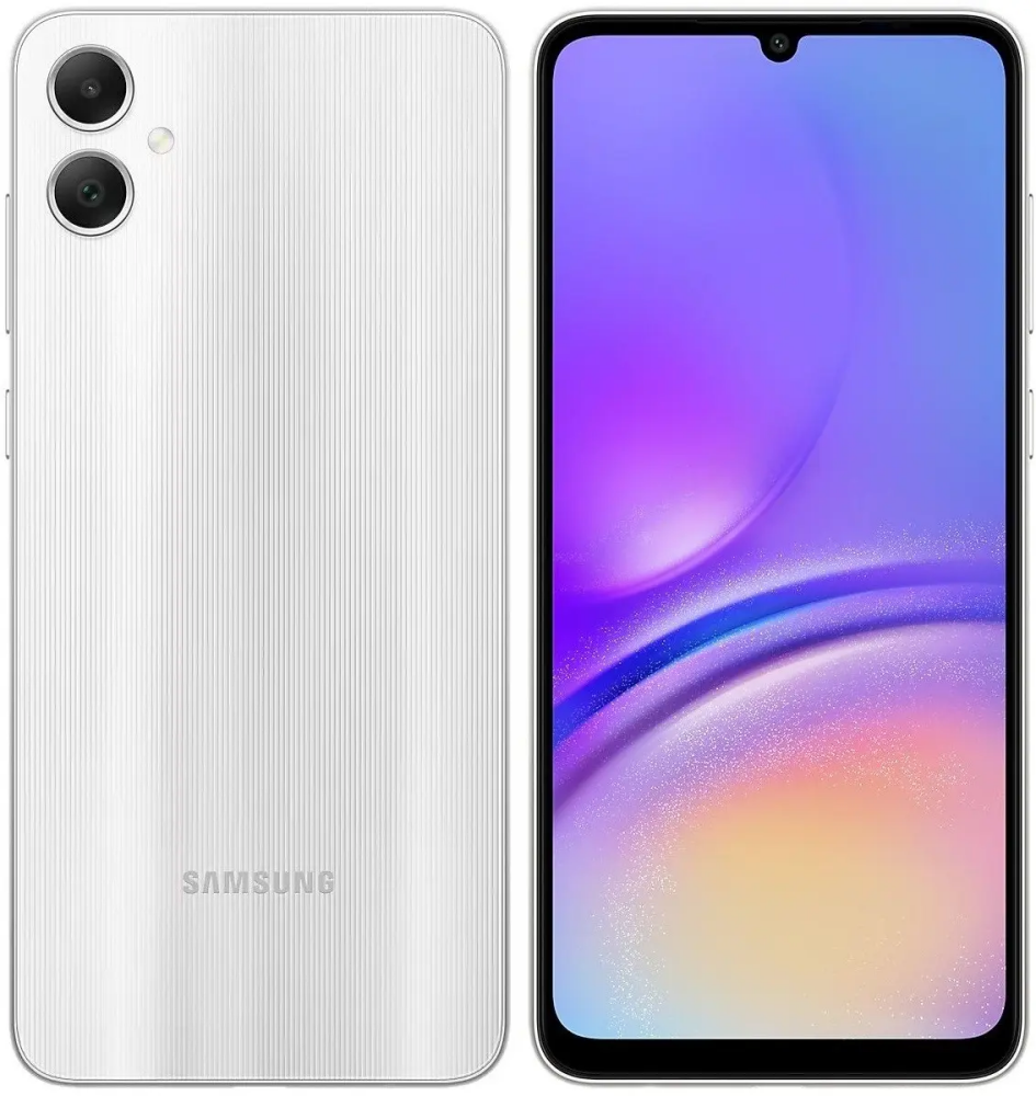 Смартфон Samsung Galaxy A05 4/128Gb Silver (SM-A055FZSGMEA): купить в  интернет магазине Регард Москва: цена, характеристики, описание, отзывы