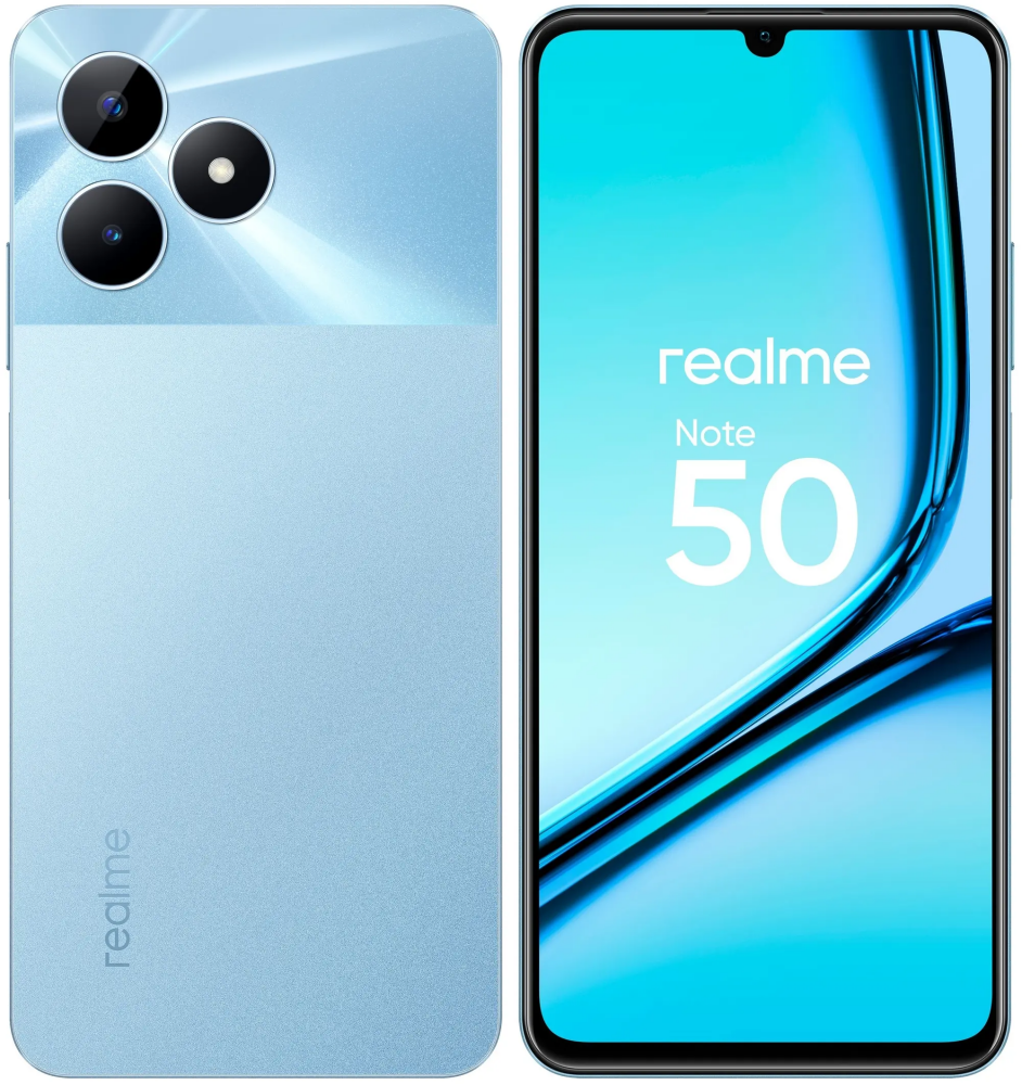 Смартфон Realme Note 50 3/64Gb Blue: купить в интернет магазине Регард  Москва: цена, характеристики, описание, отзывы