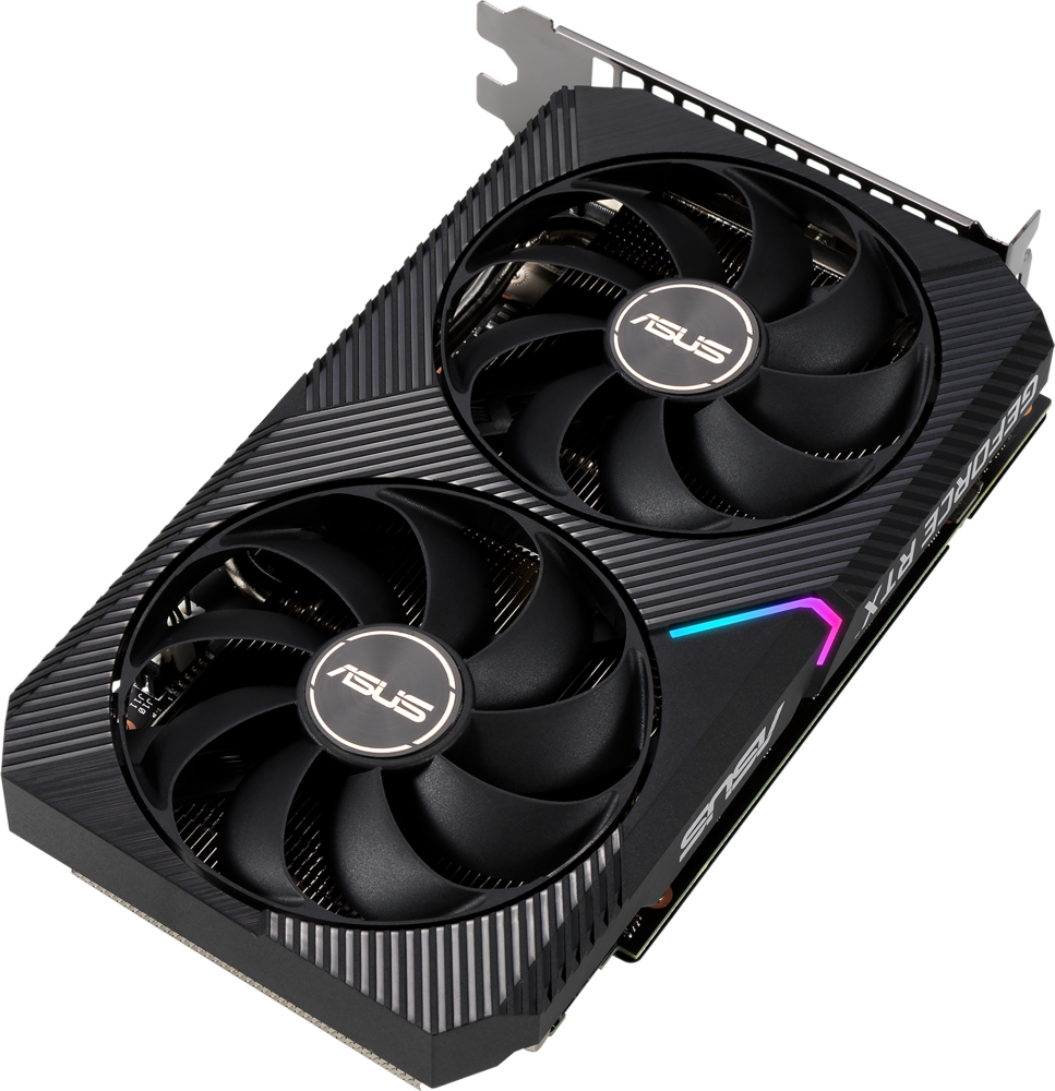 Характеристики и описание видеокарту NVIDIA GeForce RTX 3060 ASUS 12Gb LHR  (DUAL-RTX3060-O12G-V2) в интернет магазине Регард Москва.